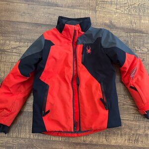 Boys Youth Spider Ski Jacket - Size 10 Youth  - great Shape